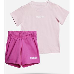 Adidas - Essentials T-Shirt Set - Meisjes - Lichtblauw - Zacht Materiaal
