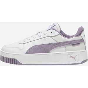 PUMA Carina Street Jr Meisjes Sneakers - PUMA White-Pale Plum-PUMA Silver