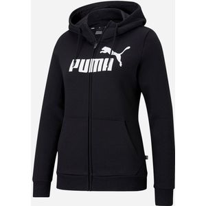 PUMA Essentials logo full-zip hoodie Dames