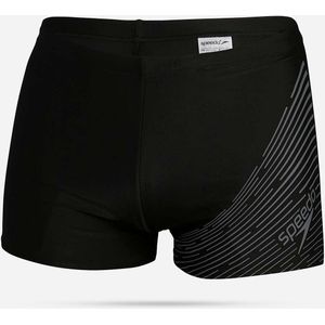 Speedo ECO EnduraFlex Zwemboxer Medley Logo Zwart/Donkergrijs