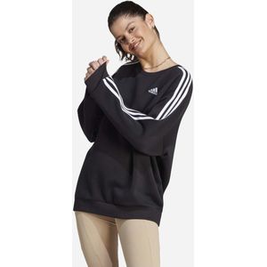 adidas Essentials 3-Stripes Oversized Fleece Sweatshirt