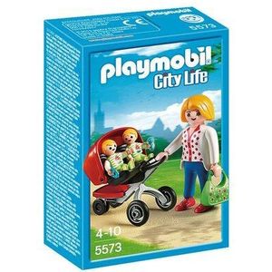PLAYMOBIL City Life Tweeling kinderwagen - 5573