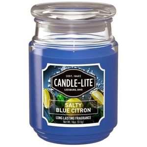 Large jar Salty Blue Citron - 510gr - Candle-lite