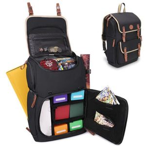 Designer Edition Full Size Trading Card Storage Box Backpack - Black