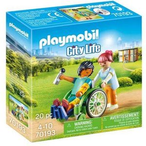 PLAYMOBIL City Life Patient In Rolstoel - 70193