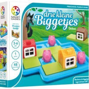 Drie Kleine Biggetjes Deluxe - Puzzelspel voor kinderen van 3-6 jaar - 48 opdrachten - Nederlands