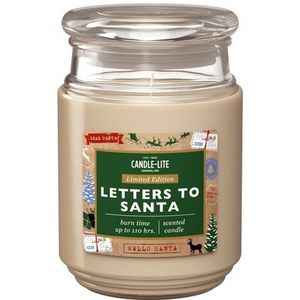 Large jar Letters To Santa - 510gr - Candle-lite