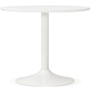 Kleine ronde bureautafel / eettafel 'BARABAR' wit - Ã˜ 90 cm