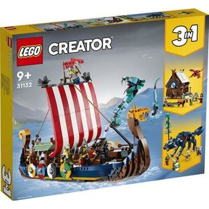 LEGO Creator Vehicles Vikingschip en de Midgaardslang - 31132