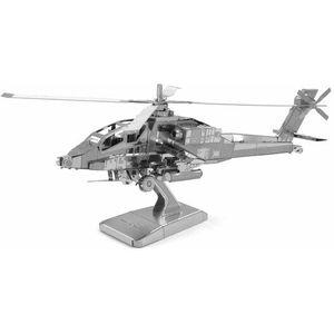 Metal Earth AH-64 Apache Zilver Editie