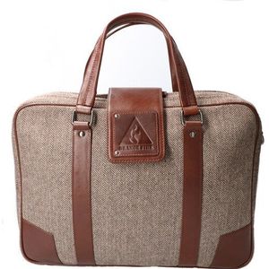 Tweed Laptoptas Bruin/Bruin