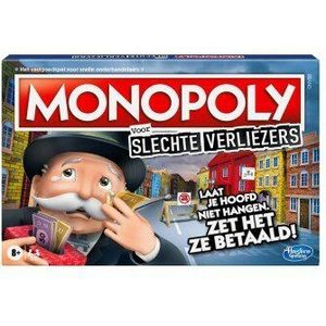 Hasbro Monopoly Slechte Verliezers - Hilarisch bordspel voor slechte verliezers vanaf 8 jaar