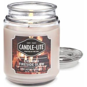 Large jar Evening Fireside Glow - 510gr - Candle-lite