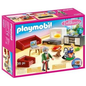 PLAYMOBIL Dollhouse Huiskamer met openhaard - 70207
