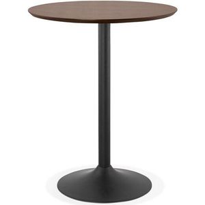 Staantafel / hoge tafel 'OSTERIA' met notenhouten afwerking - Ã˜ 90 cm