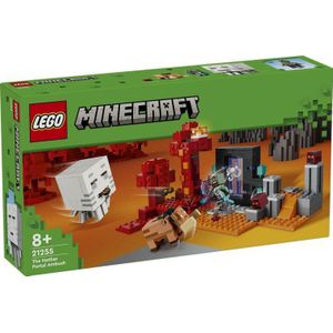 LEGO Minecraft Hinderlaag bij het Nether-portaal