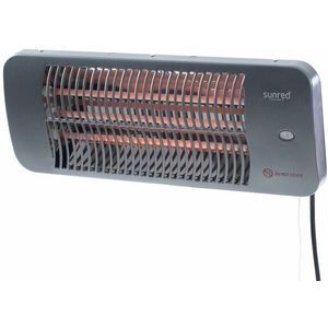 Sunred Wandverwarmer Lugo 2000W Quartz Grijs - Krachtige en stijlvolle verwarming