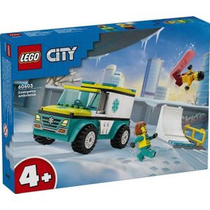 LEGO City voertuigen Ambulance en snowboarder