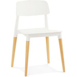 Moderne, witte stoel 'TRENDY' in Scandinavische stijl
