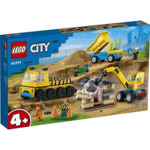 LEGO City Kiepwagen, bouwtruck en sloopkraan Voertuigen Speelgoed - 60391