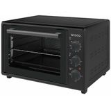 Wiggo WMO-E353(B) - Vrijstaande Mini Oven - 35 liter - 1800 Watt - Timer - Zwart