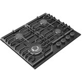 Wiggo WH-G634GL(B) Serie W Inbouw gaskookplaat met Wok 60cm