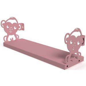 Gorillz Monkey - Kinderkamer - Accessoires - Boekenplank - Roze