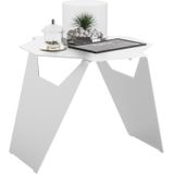 Gorillz Hive Bijzettafel - Moderne Salontafel - koffietafel - Metaal - Design- Wit
