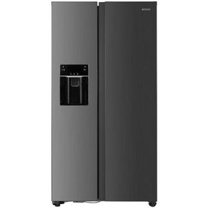 Wiggo WR-SBS18IME(X) - Amerikaanse Koelkast - No Frost - Water Dispenser - Met Display - Super Freeze - 513 Liter - Rvs