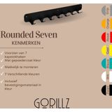 Gorillz Rounded Seven - Wandkapstok - 67 x 6 x 7,8 mm - Zwart