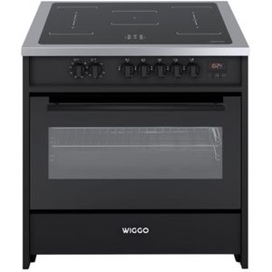 Wiggo WIO-E921A(BX) - Freestanding - Induction - Oven - 90cm - Zwart Inox