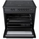 Wiggo WIO-E921A(BB) - Freestanding - Induction - Oven - 90cm - Zwart