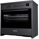 Wiggo WIO-E921A(BB) - Freestanding - Induction - Oven - 90cm - Zwart