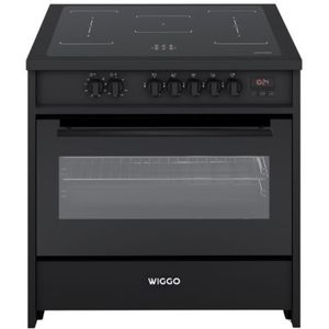 Wiggo WIO-E921A(BB) - Freestanding - Induction - Oven - 90cm - Zwart