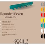 Gorillz Rounded Seven - Wandkapstok - 67 x 6 x 7,8 mm - Groen