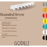 Gorillz Rounded Seven - Wandkapstok - 67 X 6 X 7,8 Mm - Wit