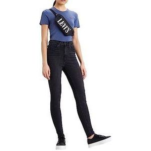 Levi's Mile High Super Skinny Jeans Vrouwen, Black Ground, 25W / 32L