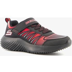 Skechers Bounder kinder sneakers zwart/rood - Maat 35 - Uitneembare zool
