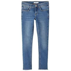 NAME IT Skinny Fit jeans voor meisjes, blauw (medium blue denim), 152 cm