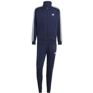 adidas Heren Basic 3-Stripes Fleece Trainingspak, XXL Kort, Legende Inkt, XXL kort