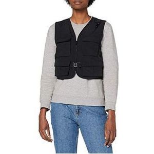 Urban Classics Dames Dames Short Tactical Vest Jas, zwart, S