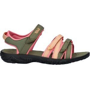 Teva K TIRRA Unisex Sandalen - Zwart/Groen/Roze - Maat 33/34