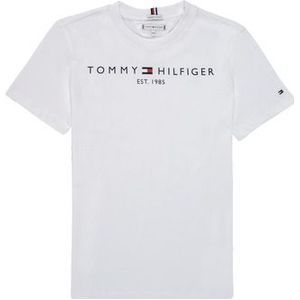 Tommy Hilfiger Unisex T-shirt van Biologisch Katoen Wit