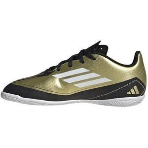 adidas Unisex F50 Club in J Messi schoenen voor kinderen, Gold Met Ftwr Witte Kern Zwart, 36 2/3 EU