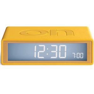 Lexon - Flip Digitale Wekker LR150 ON OFF trendy geel
