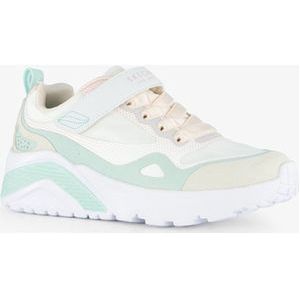 Skechers Uno meisjes sneakers wit mintgroen - Maat 29 - Extra comfort - Memory Foam