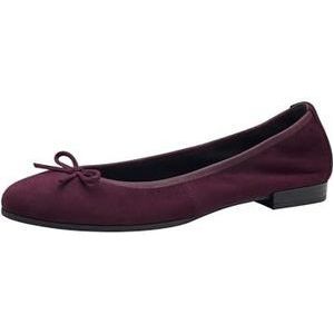 Tamaris Dames Ballerina Leder, merlot, 39 EU