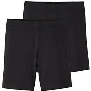 NAME IT Korte broek voor meisjes, zwart, 158/164 cm