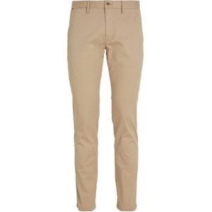 Tommy Hilfiger slim straight fit chino CORE BLEECKER 1985 met biologisch katoen batique khaki