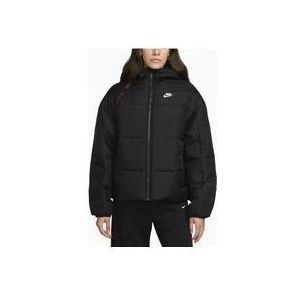 Nike Klassieke Puffer Hoodie Jas , Black , Dames , Maat: S